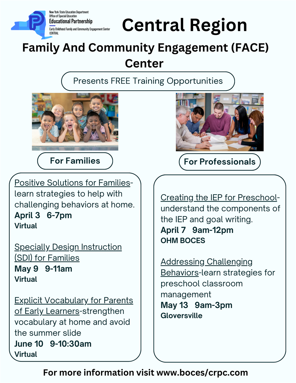 FREE Training Opportunities